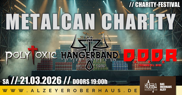 Mehr über den Artikel erfahren Mit Konserven Gutes tun: METALCAN CHARITY im Oberhaus