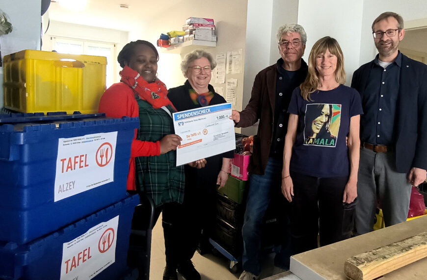 KulturGUT und Evangelische Kirchengemeinde Bechtolsheim unterstützen die TAFEL in Alzey mit einer Spendenaktion